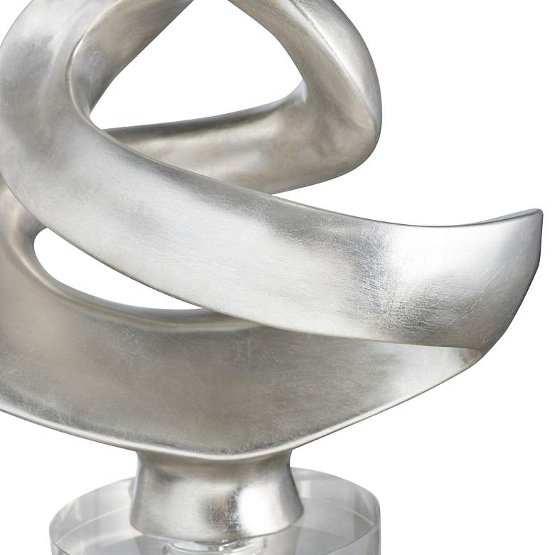 Image 4 Crestview Collection Curren Silverleaf Sculptural Table Lamp more views