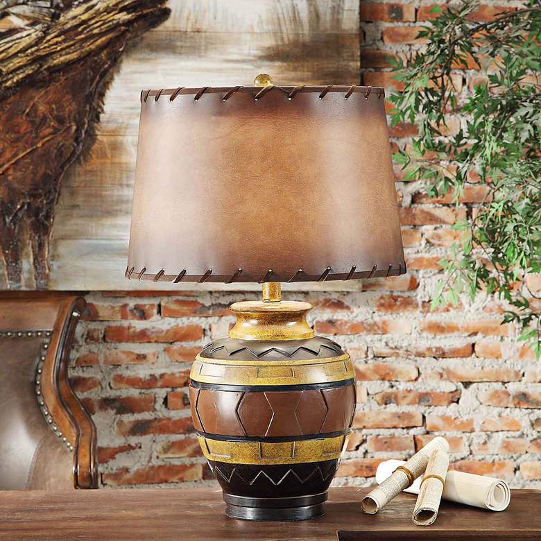 Image 1 Crestview Collection Dakota Pottery Table Lamp