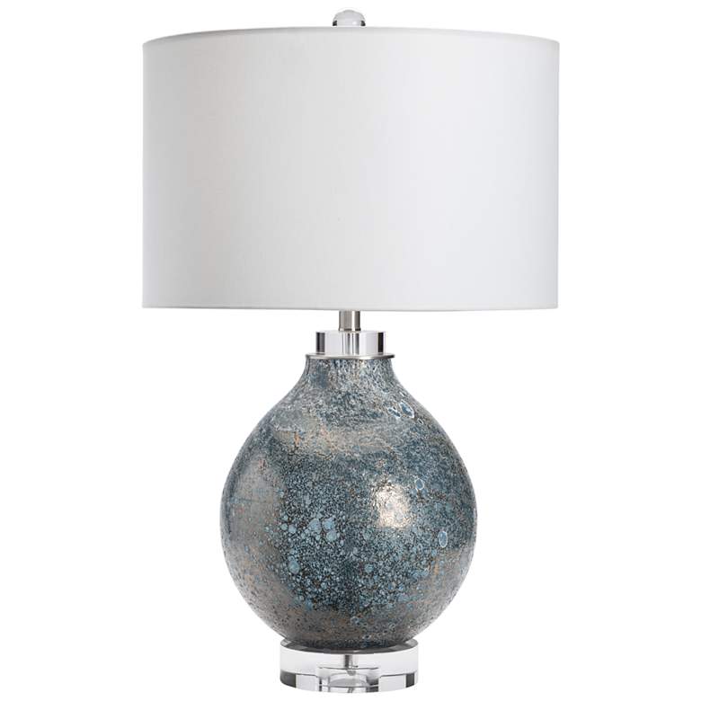 Image 2 Crestview Collection Dalton 31" High Blue and Gray Glass Table Lamp