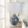Crestview Collection Dalton 31" High Blue and Gray Glass Table Lamp