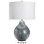 Crestview Collection Dalton Blue and Gray Glass Table Lamp