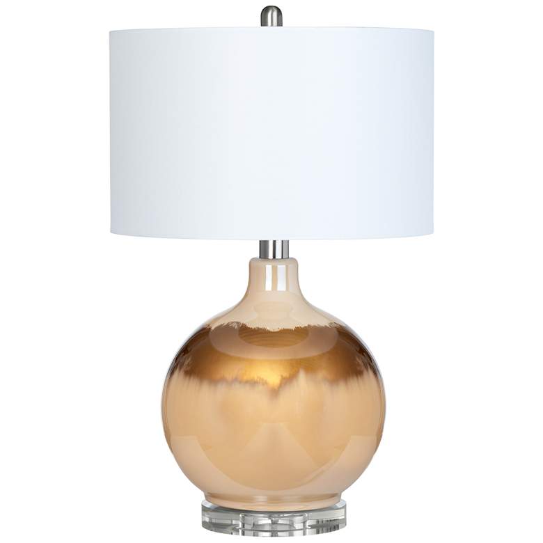 Image 1 Crestview Collection Dana 27 1/2" Reverse Painted Beige Brown Lamp