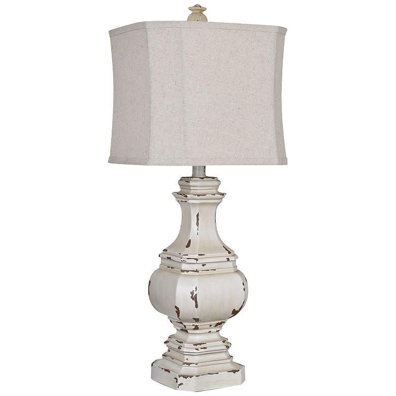 Image 2 Crestview Collection Daryl II Antique White Table Lamp