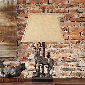 Image1 of Crestview Collection Deer Bronze Table Lamp