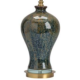 Image5 of Crestview Collection Draper Emerald Green and Gold Ceramic Urn Table Lamp more views