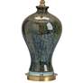 Crestview Collection Draper Emerald Green and Gold Ceramic Urn Table Lamp