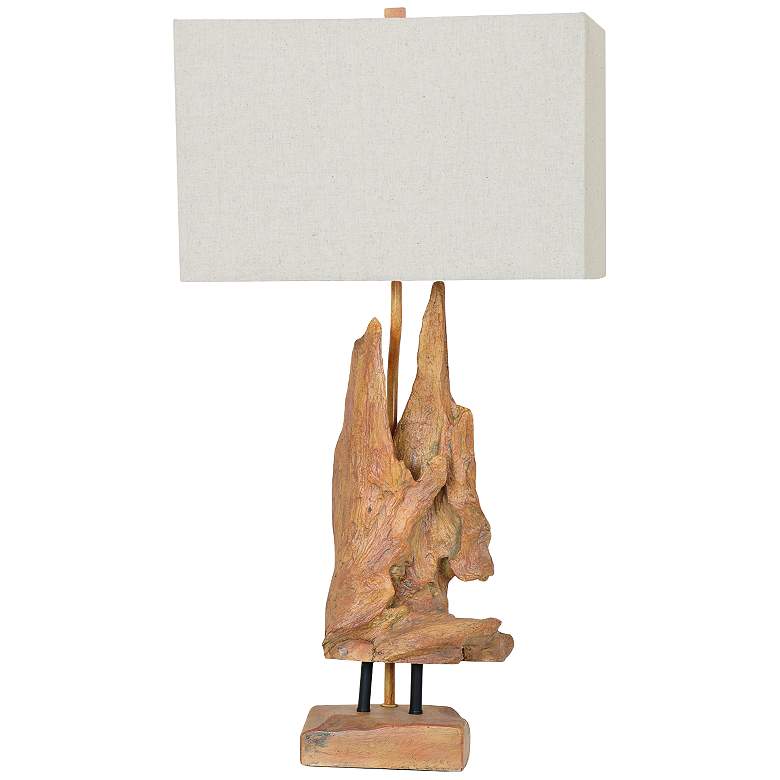 Image 1 Crestview Collection Driftwood Natural Wood Table Lamp