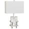 Crestview Collection Dumont Carrerra White Marble Table Lamp