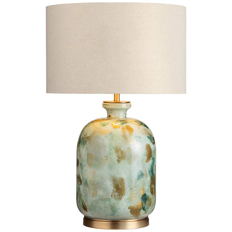 Image 1 Crestview Collection Ember 29" High Blue Green Urn Glass Table Lamp