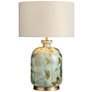 1_Crestview Collection Ember 29" High Blue Green Urn Glass Table Lamp
