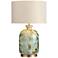 Crestview Collection Ember 29" High Blue Green Urn Glass Table Lamp
