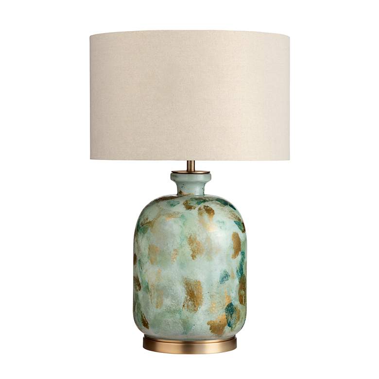 Image 2 Crestview Collection Ember 29" High Blue Green Urn Glass Table Lamp more views