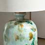 4_Crestview Collection Ember 29" High Blue Green Urn Glass Table Lamp more views