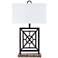 Crestview Collection Englewood Classical Trelliage Pattern Metal Table Lamp