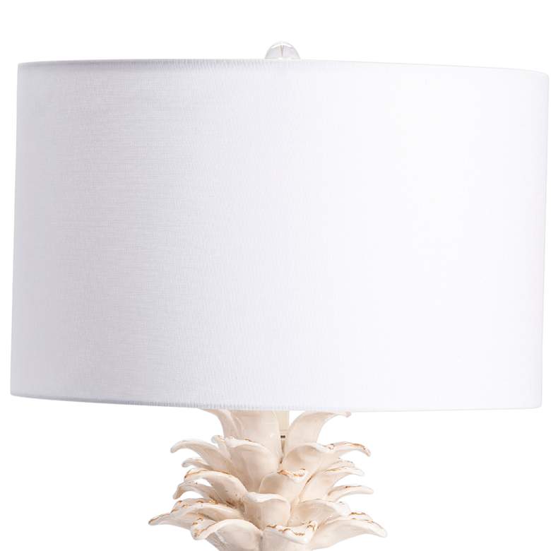 Image 4 Crestview Collection Estate 29 3/4 inch Cream Pineapple Ceramic Table Lamp more views