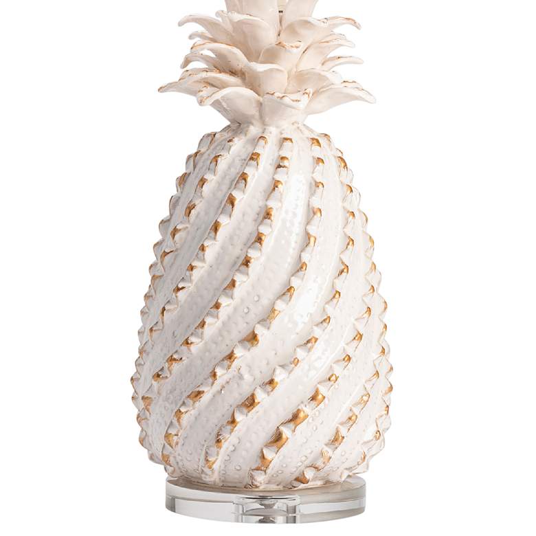 Image 5 Crestview Collection Estate 29 3/4" Cream Pineapple Ceramic Table Lamp more views