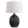 1_Crestview Collection Evans 26" High Striped Ceramic Table Lamp