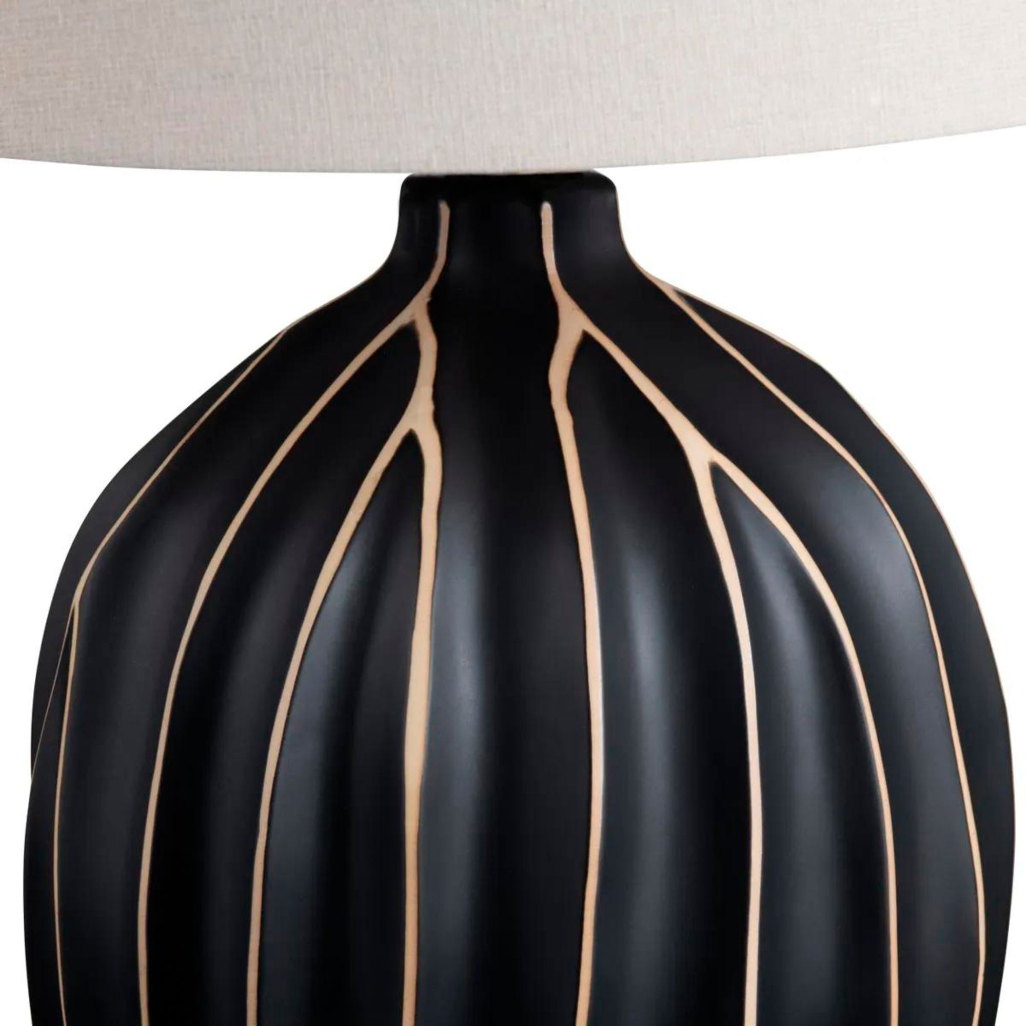 Image 3 Crestview Collection Evans 26" High Striped Ceramic Table Lamp more views