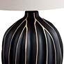 3_Crestview Collection Evans 26" High Striped Ceramic Table Lamp more views