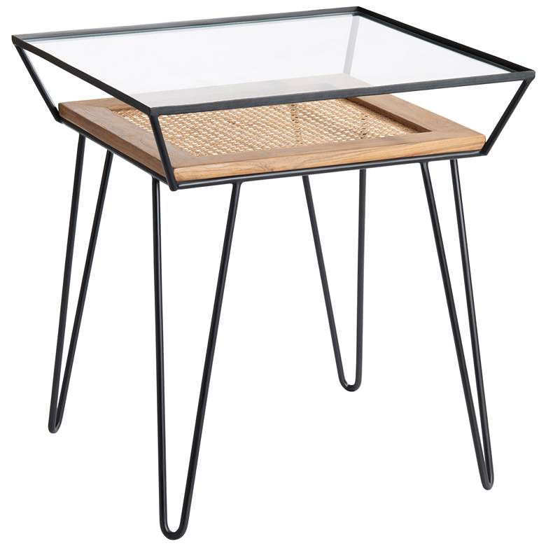 Image 1 Crestview Collection Eyelit Cane Square End Table