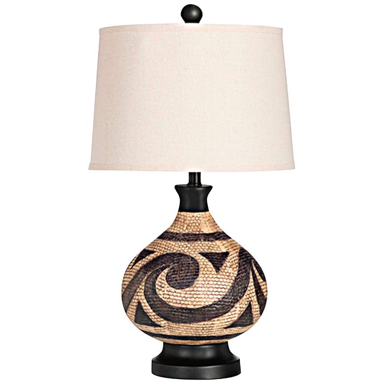 Image 1 Crestview Collection Ezekiel Brown Ceramic Table Lamp