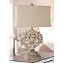 Crestview Collection Filigree 29 1/2" Rustic White and Gray Table Lamp