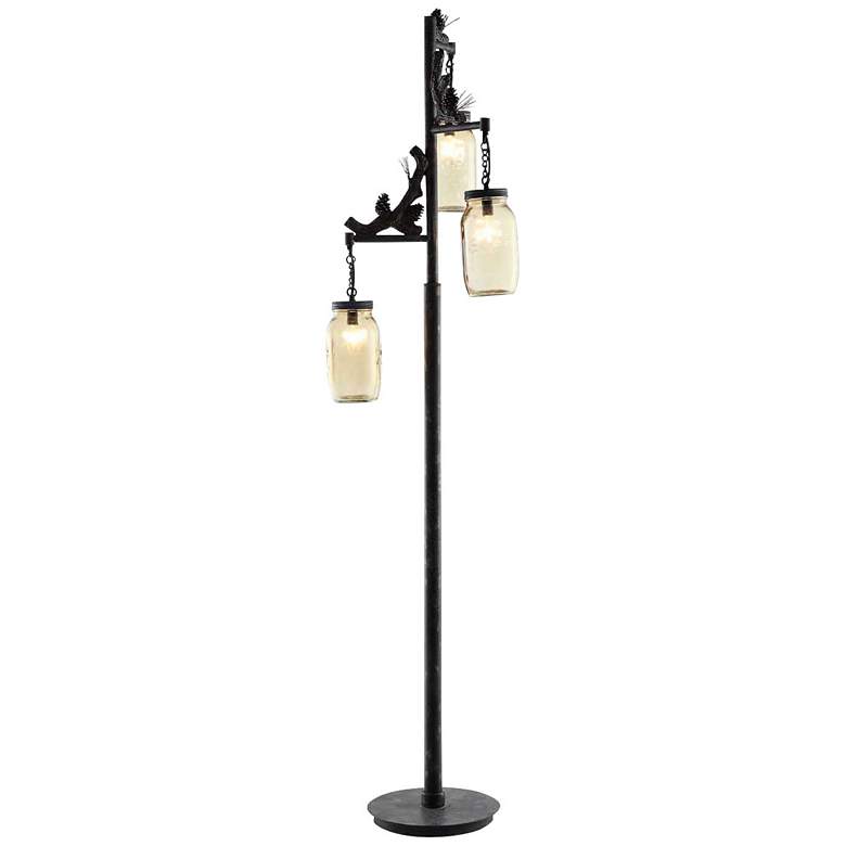 Image 1 Crestview Collection Fire Catcher 65 1/2" Rustic Metal Floor Lamp