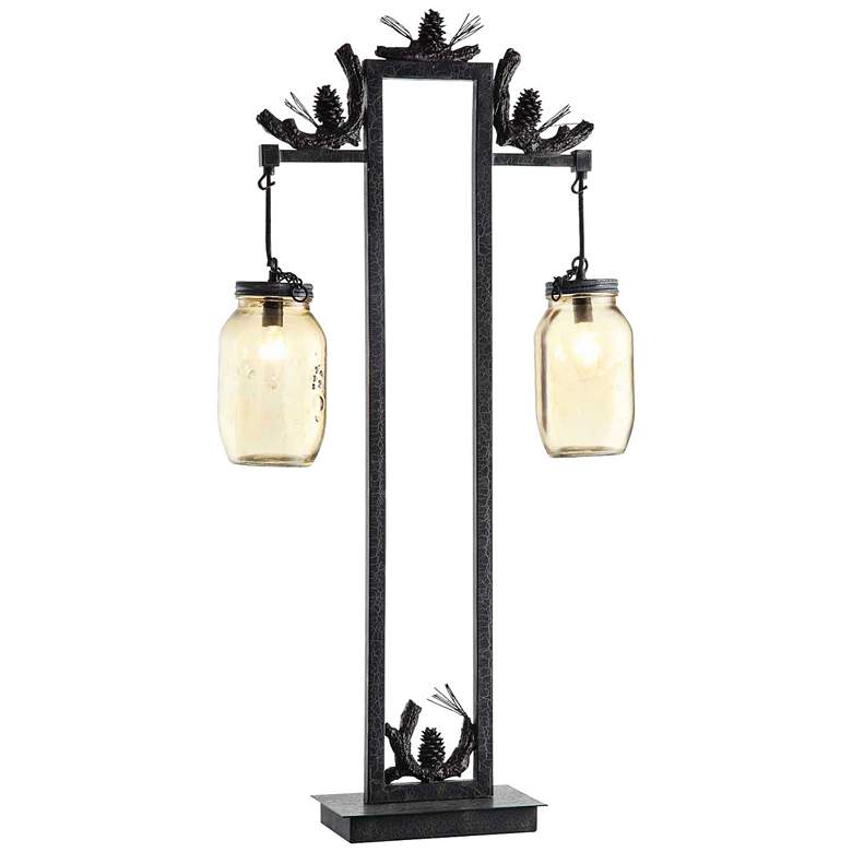 Image 1 Crestview Collection Fire Catcher Rustic Metal Table Lamp
