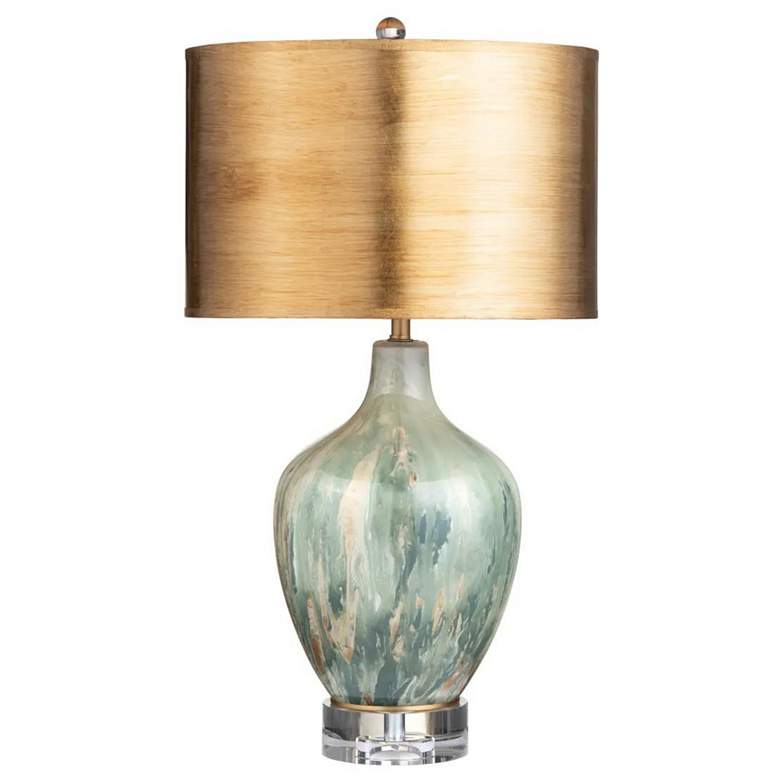 Image 1 Crestview Collection Fleur 27 1/2" Bottle Glass and Crystal Table Lamp