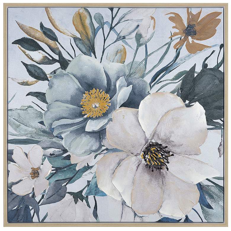 Image 1 Crestview Collection Flower Power Framed Canvas Painting  