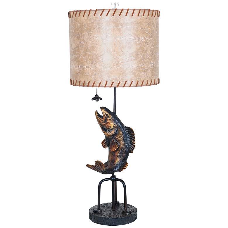Image 1 Crestview Collection Fly Fish Bronze Table Lamp
