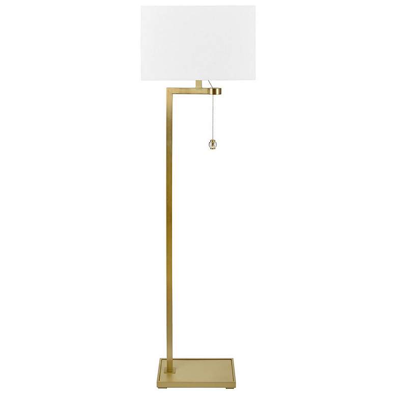 Image 1 Crestview Collection Forbes Honey Brass Floor Lamp