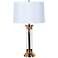 Crestview Collection Framburg Rose Gold Metal Table Lamp
