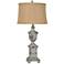 Crestview Collection French Heritage Distressed Blue Table Lamp