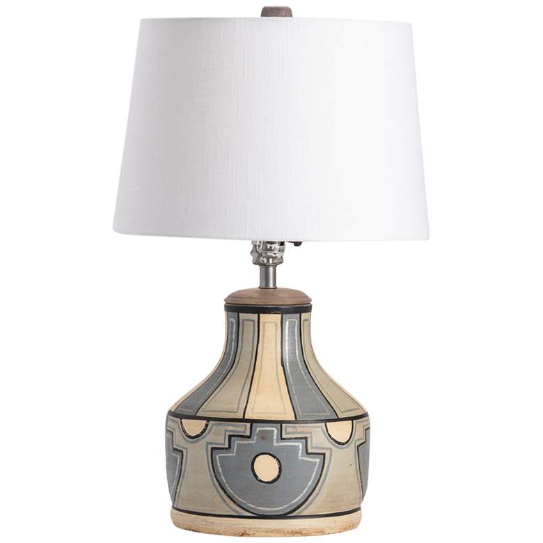 Image 2 Crestview Collection Fresno Hand-Painted Ceramic Table Lamp