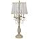 Crestview Collection Gabby French White 4-Light Candelabra Table Lamp