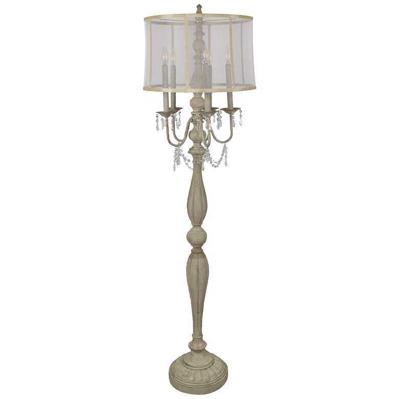 Image 1 Crestview Collection Gabby French White 5-Light Floor Lamp