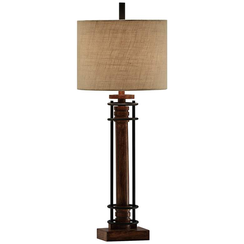 Image 1 Crestview Collection Garson Wood and Metal Table Lamp