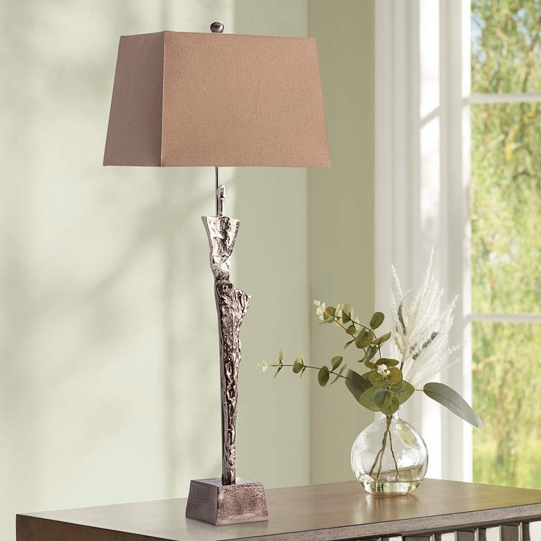 Image 1 Crestview Collection Giacometti Bronze Metal Buffet Lamp with Bronze Shade
