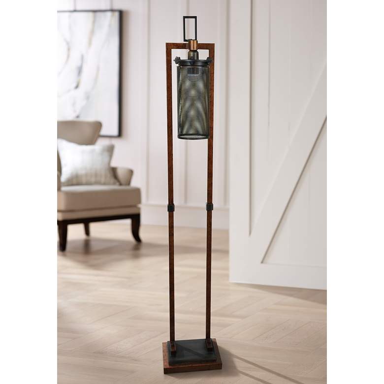 Image 1 Crestview Collection Gibson Copper and Iron Floor Lamp