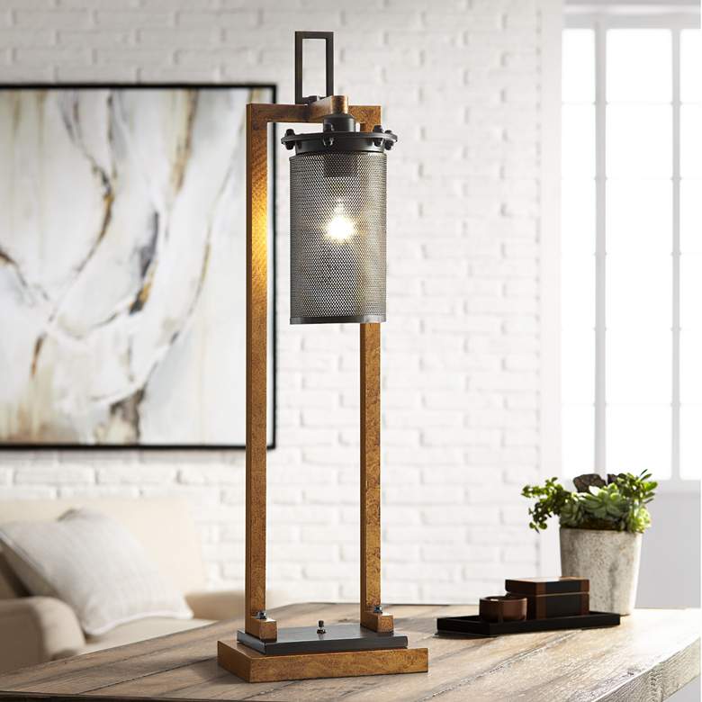 Image 1 Crestview Collection Gibson Copper and Iron Table Lamp