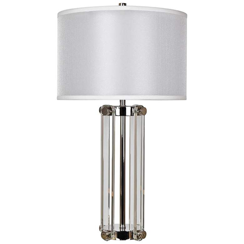 Image 1 Crestview Collection Glass Structure Chrome Metal Table Lamp