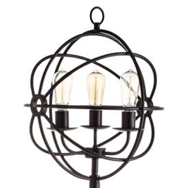 Image2 of Crestview Collection Global 70" High Oiled Bronze Metal Floor Lamp more views
