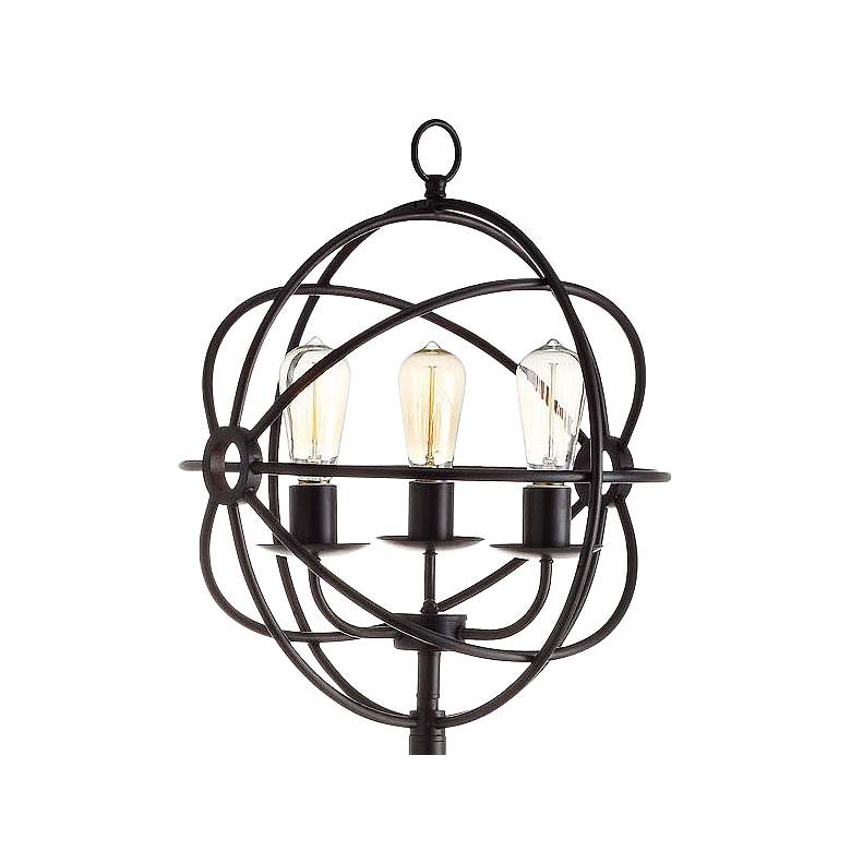 Image 2 Crestview Collection Global 70 inch High Oiled Bronze Metal Floor Lamp more views