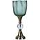 Crestview Collection Glow Brushed Nickel Uplight Accent Lamp