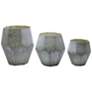 Crestview Collection Gray Glass Vases Set of 3