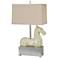 Crestview Collection Grecco Ivory Horse Table Lamp