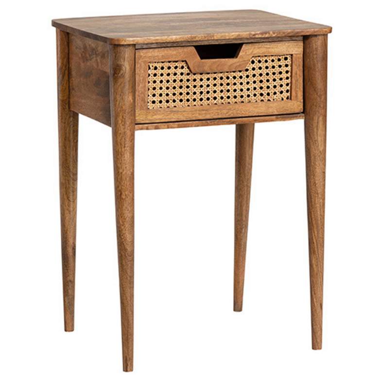 Image 1 Crestview Collection Guadalupe Wood and Cane Accent Table