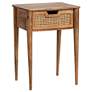 Crestview Collection Guadalupe Wood and Cane Accent Table