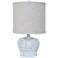 Crestview Collection Gypsy Crown White Wash Table Lamp